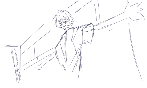 自由的男性，双手摊开，仰面 by 開源 lib（ 2026/4/11